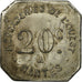 Coin, France, Messageries de l'Ouest, Nantes, 20 Centimes, EF(40-45), Nickel