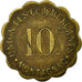 Münze, Frankreich, Union des Commerçants, Montagnac, 10 Centimes, SS, Messing