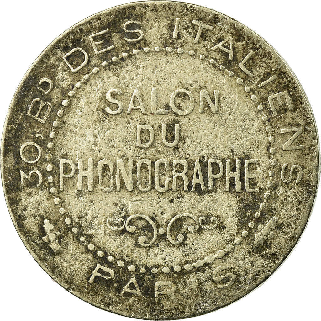 Francia, medalla, Salon du Phonographe, 30 Bd des Italiens, Paris, MBC