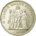 Coin, France, Hercule, 50 Francs, 1974, Hybrid issue, MS(60-62), Silver