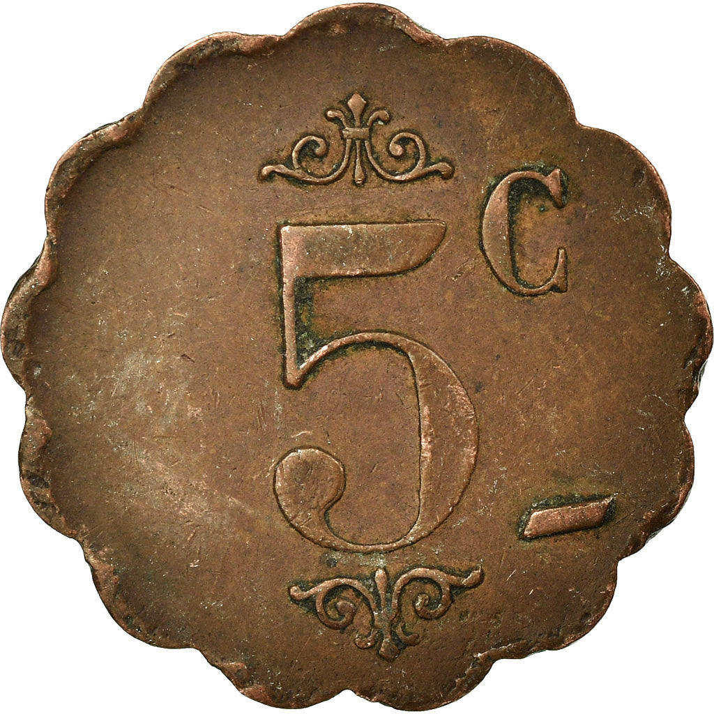 Coin, France, Jeton QUERCY, Montpellier, 5 Centimes, 1914-1916, EF(40-45)