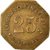 Moneta, Francja, Commerçants Réunis, Ouveillan, 25 Centimes, Undated
