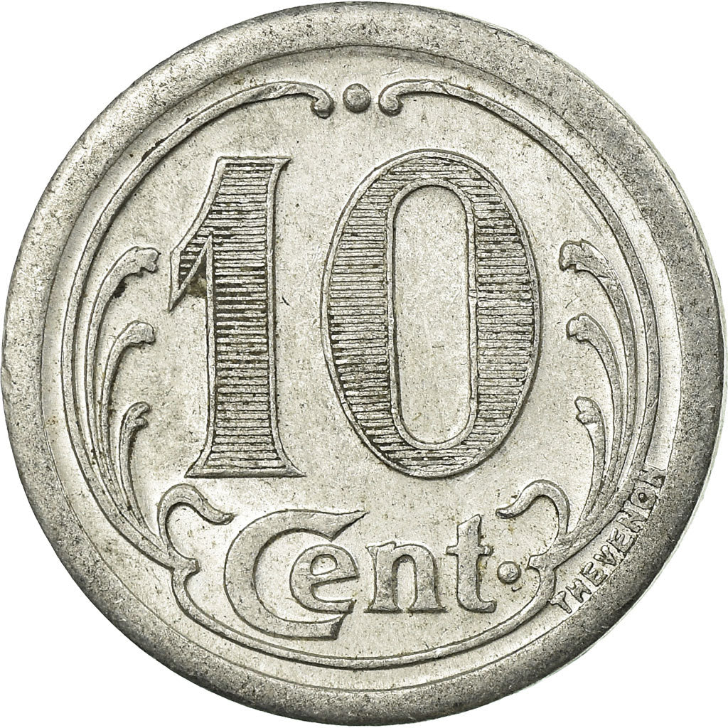 Moeda, França, Union Commerciale, Vervins, 10 Centimes, 1922, AU(50-53)