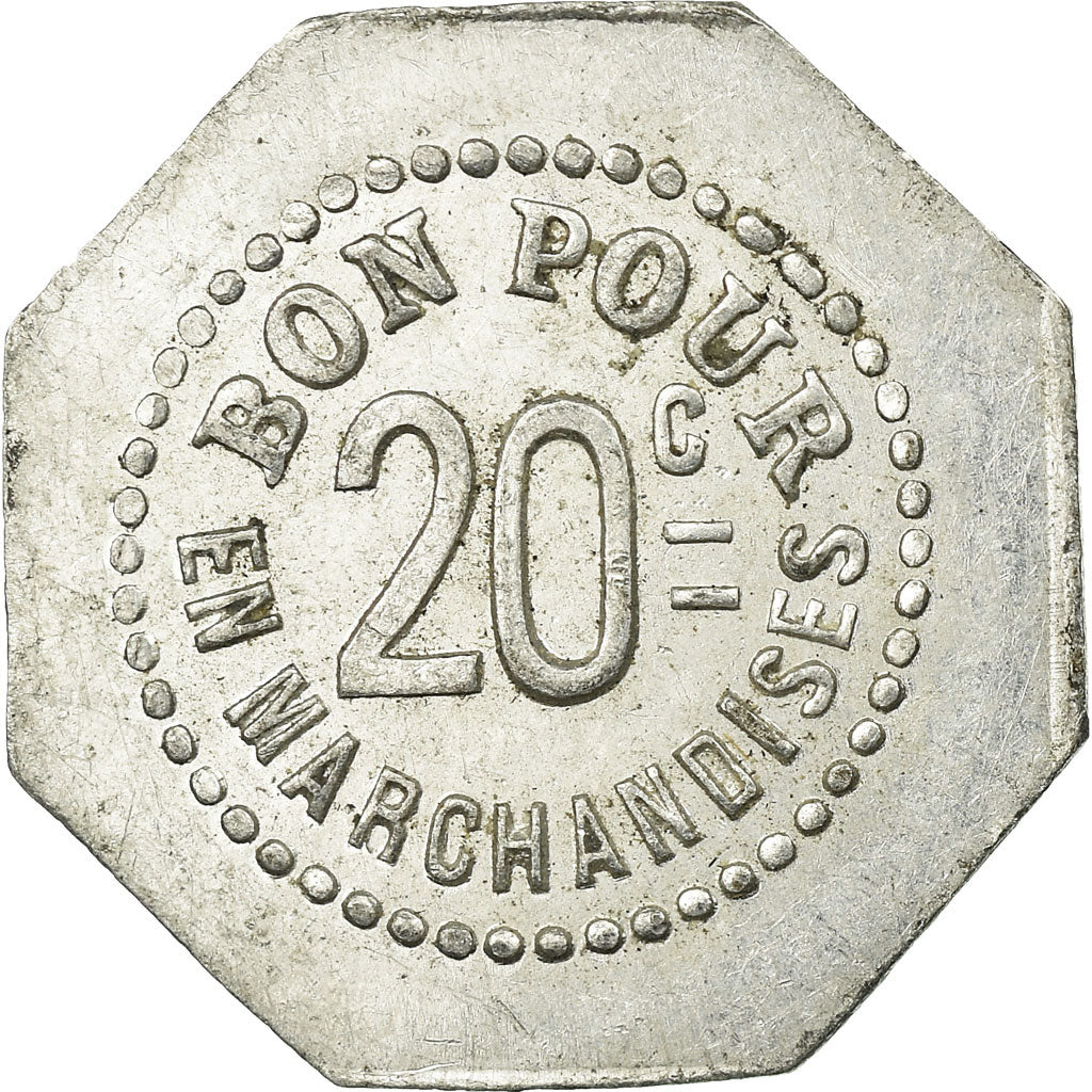 Coin, France, Boulangerie La Parisienne, Chalon-sur-Saône, 20 Centimes