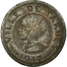 Coin, France, Ville de Tarbes, Tarbes, 10 Centimes, 1917, EF(40-45), Iron