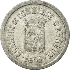 Moneta, Francia, Chambre de Commerce, Evreux, 10 Centimes, 1921, BB+, Alluminio