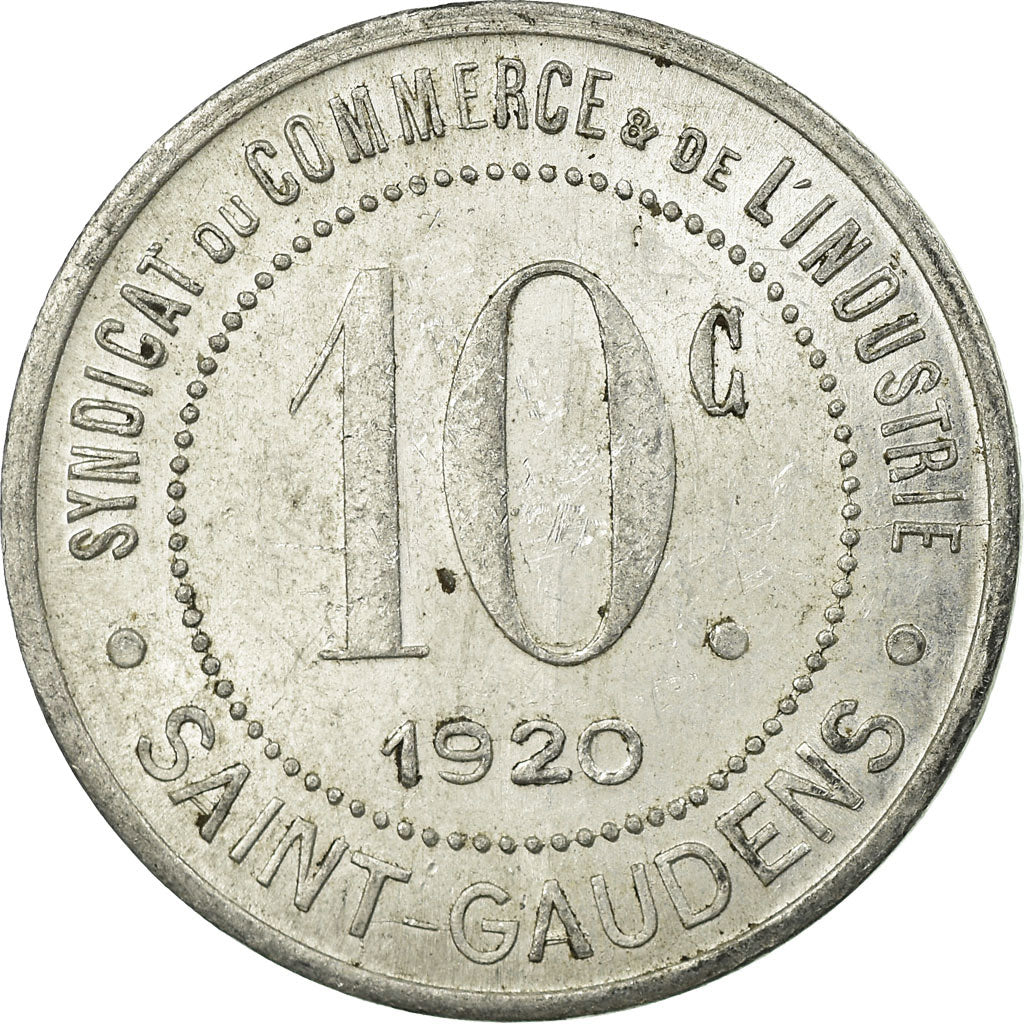 Moneta, Francia, Syndicat du Commerce & de l'Industrie, Saint-Gaudens, 10