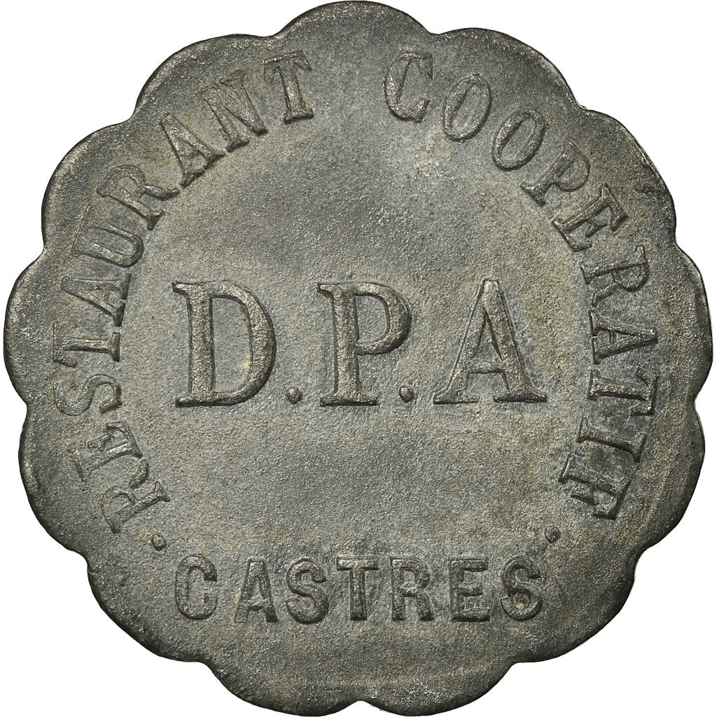 Coin, France, Restaurant Coopératif D.P.A, Castres, 10 Centimes, EF(40-45)
