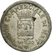 Moneta, Francia, Union Commerciale, Ham, 5 Centimes, 1922, BB, Alluminio