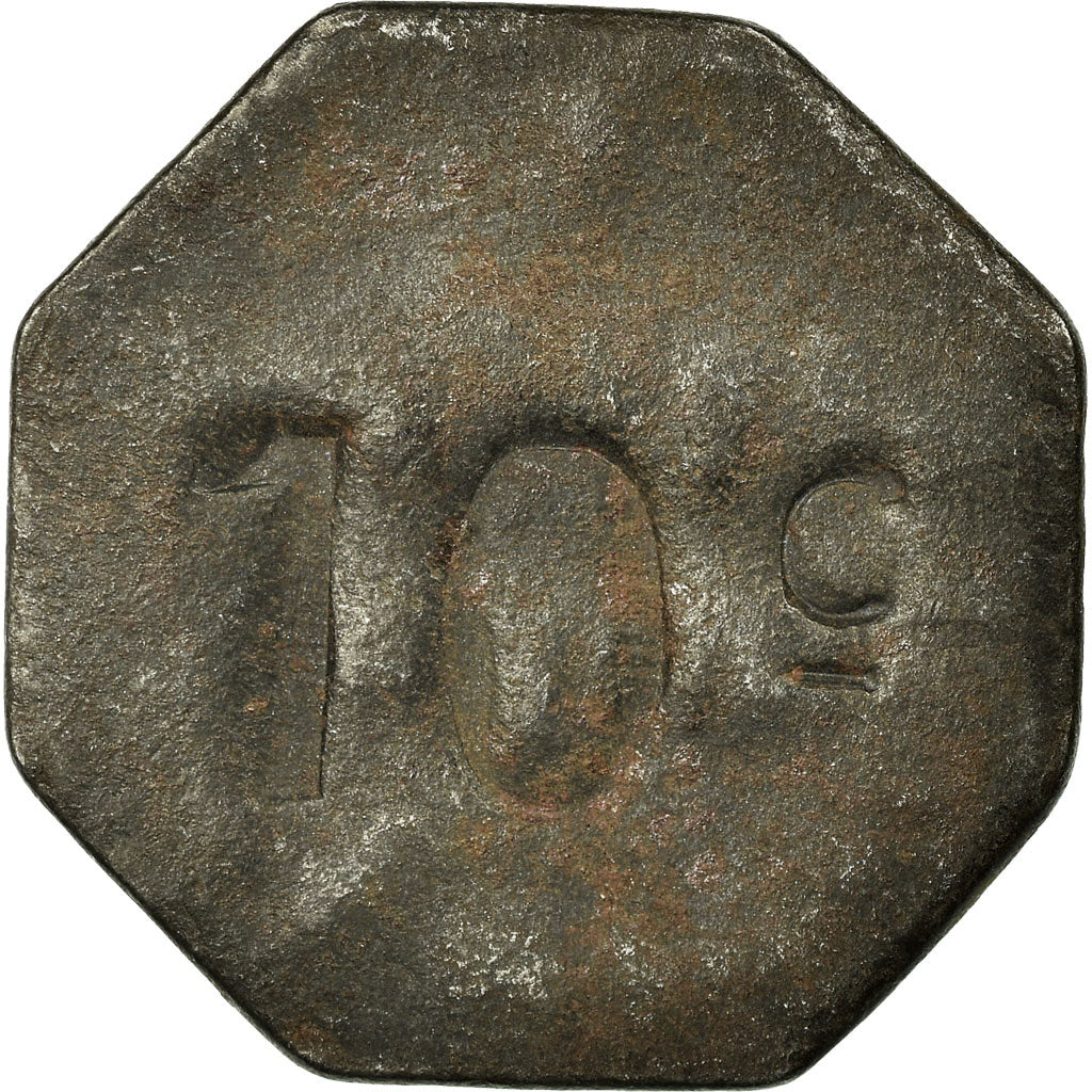 Moneda, Francia, Société Coopérative Militaire, Bordeaux, 10 Centimes, MBC