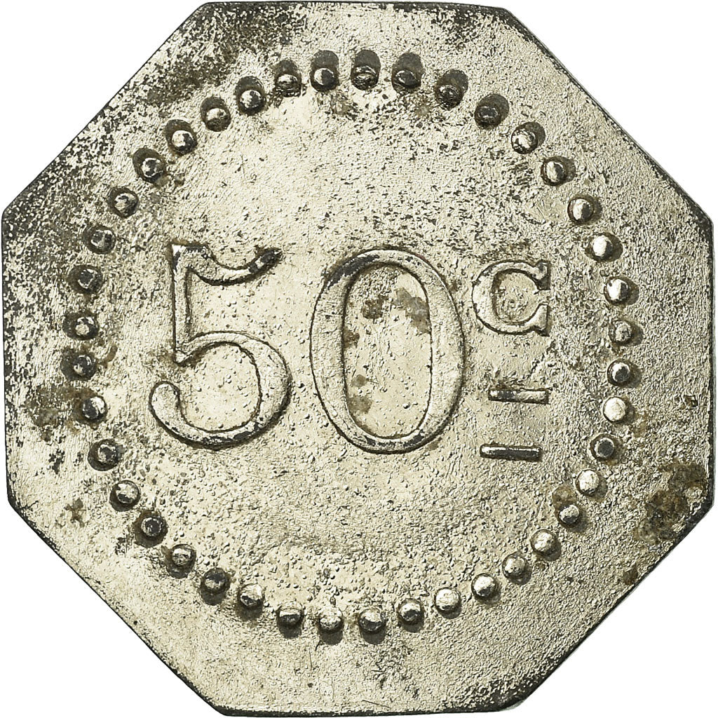Coin, France, Coopérative P.L.M, Chalon-sur-Saône, 50 Centimes, EF(40-45)