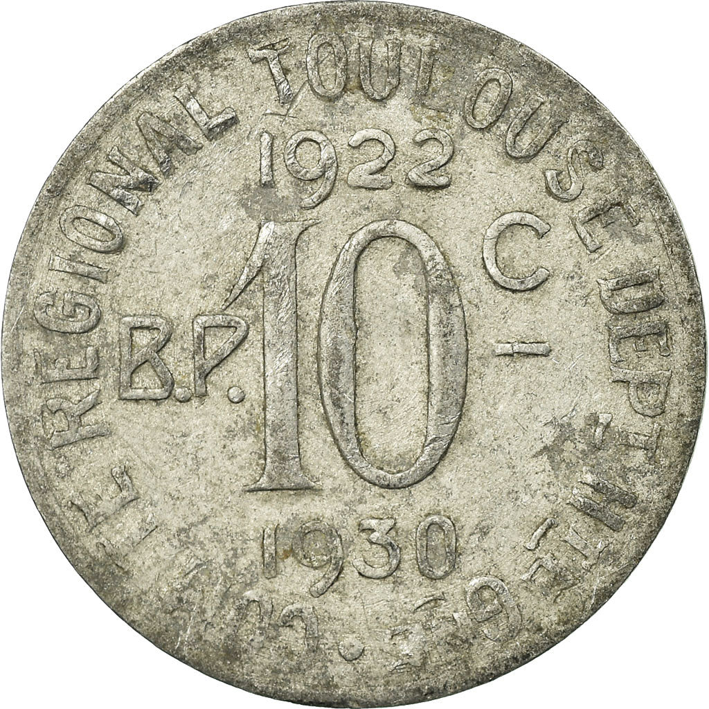 Moneta, Francja, Union Latine, Comité du Sud-Ouest, Toulouse, 10 Centimes