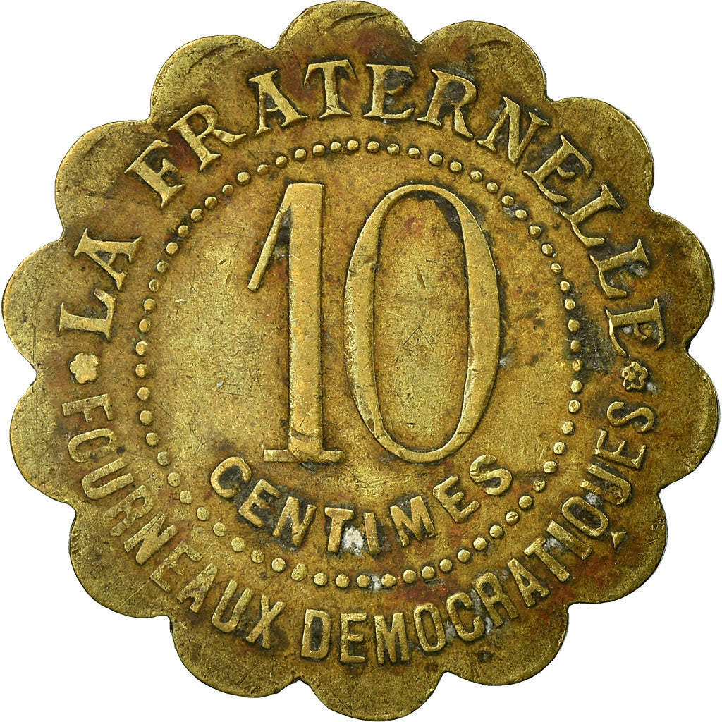 Munten, Frankrijk, Ville de Béziers, La Fraternelle, Béziers, 10 Centimes, ZF