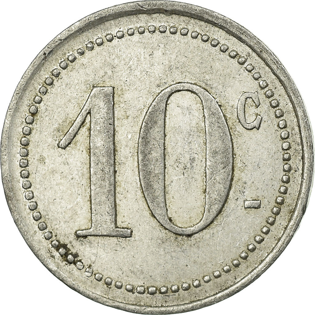 Coin, France, Comité Municipal d'Approvisionnement, Vanves, 10 Centimes