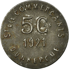 Coin, France, Société des Commerçants, Dunkerque, 5 Centimes, 1921