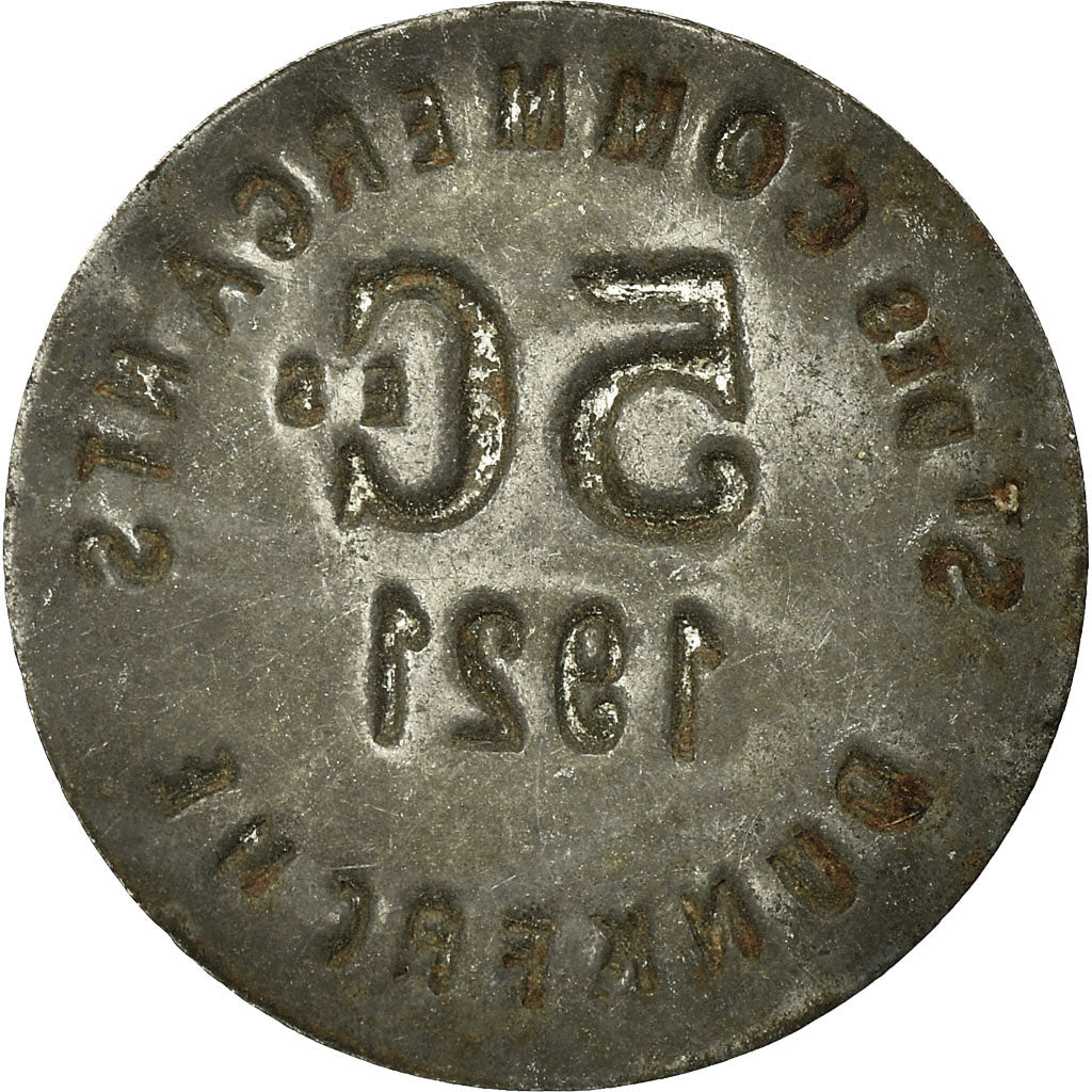 Coin, France, Société des Commerçants, Dunkerque, 5 Centimes, 1921