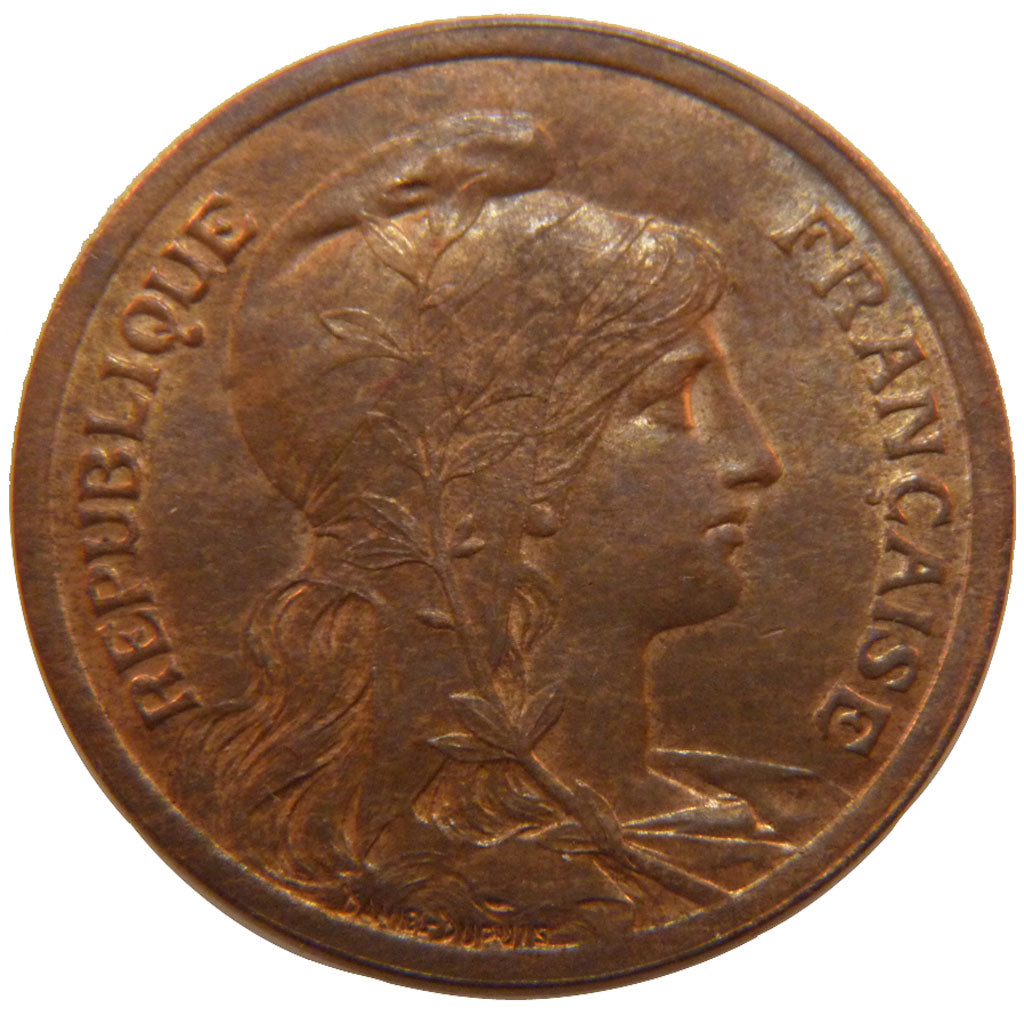 FRANCE, Dupuis, 10 Centimes, 1917, Paris, KM #843, AU(55-58), Bronze, 30,...