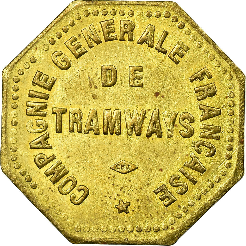 Coin, France, Cie Générale Française de Tramways, Orléans, 30 Centimes