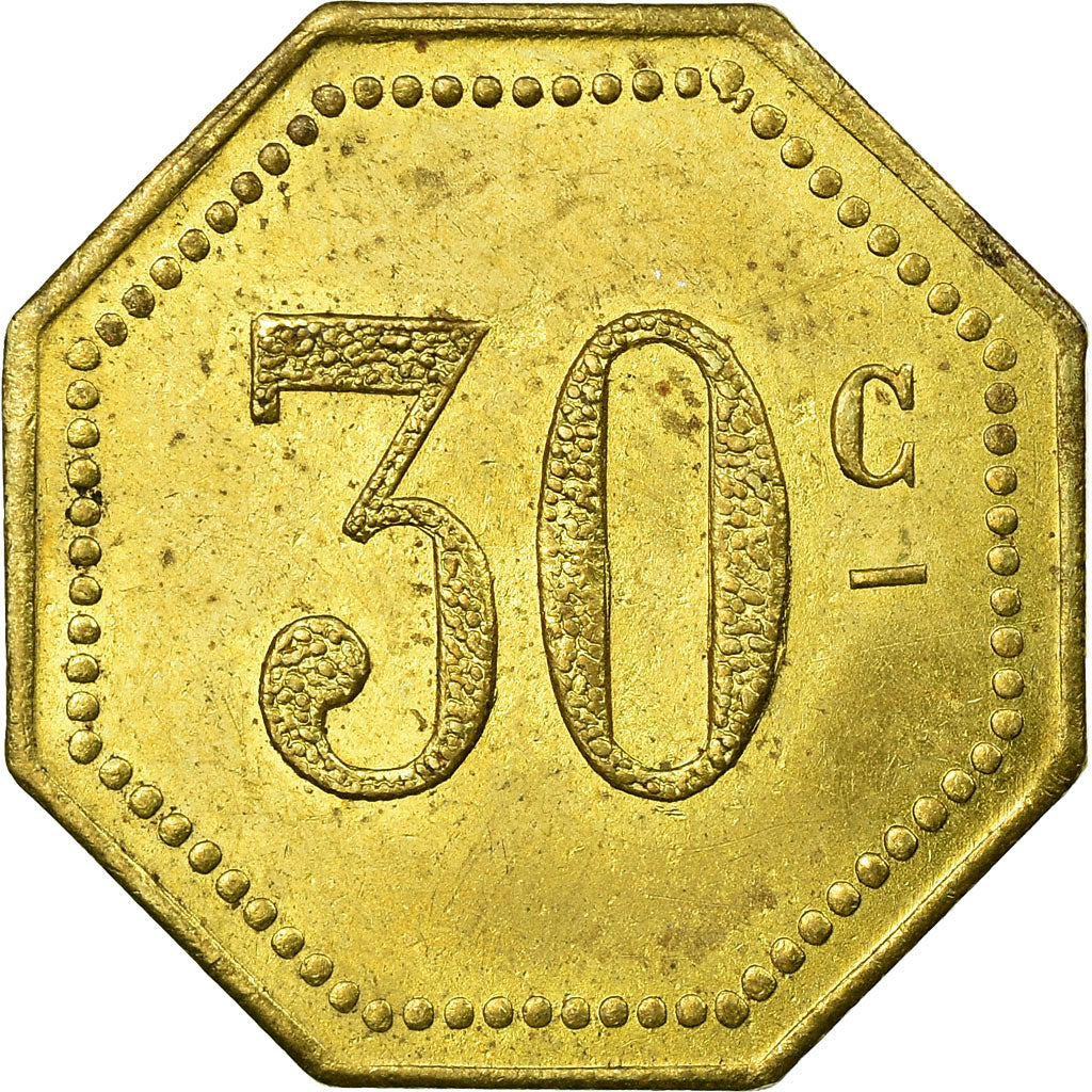 Coin, France, Cie Générale Française de Tramways, Orléans, 30 Centimes