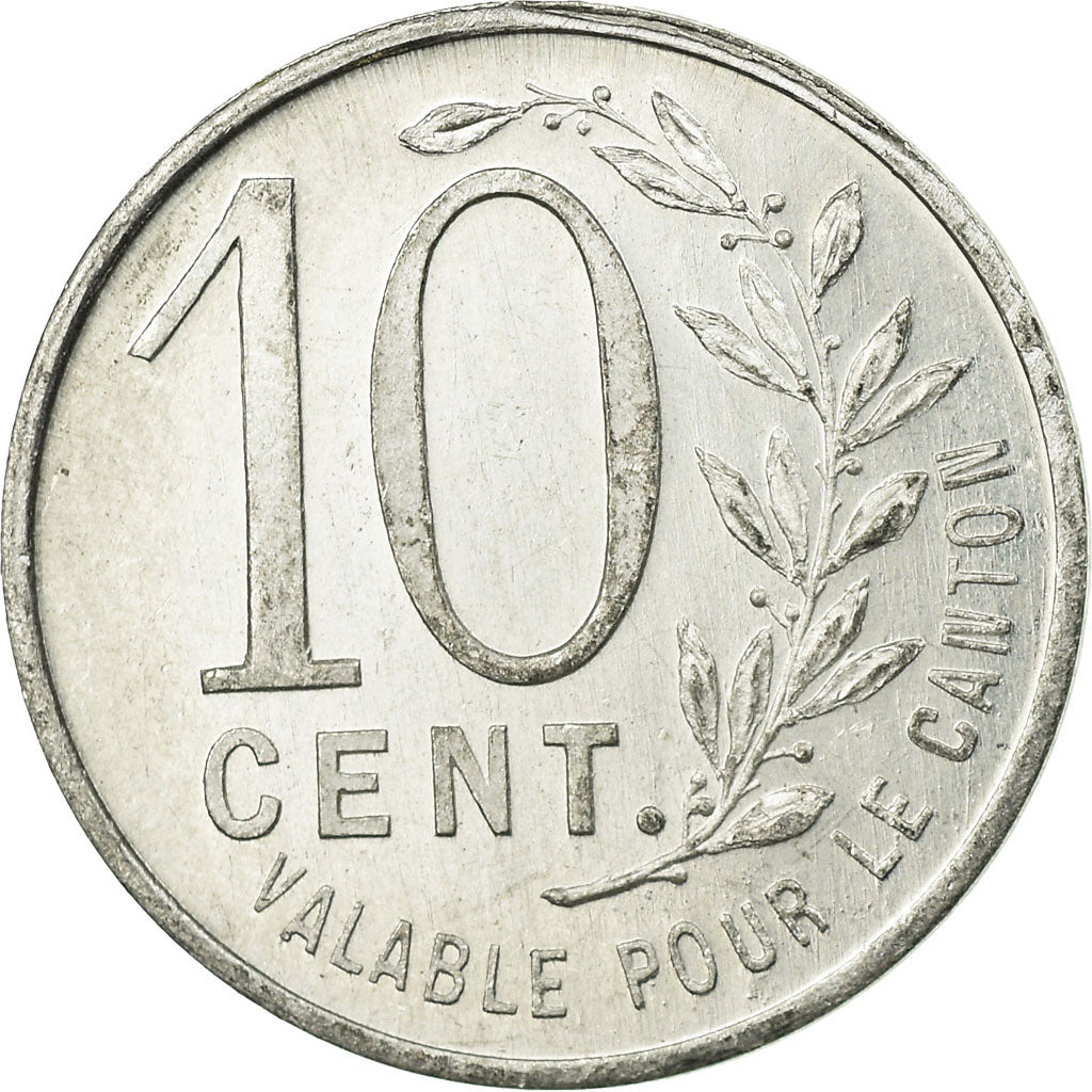 Coin, France, Union Commerciale, Pacy-sur-Eure, 10 Centimes, 1921-1925, MS(63)