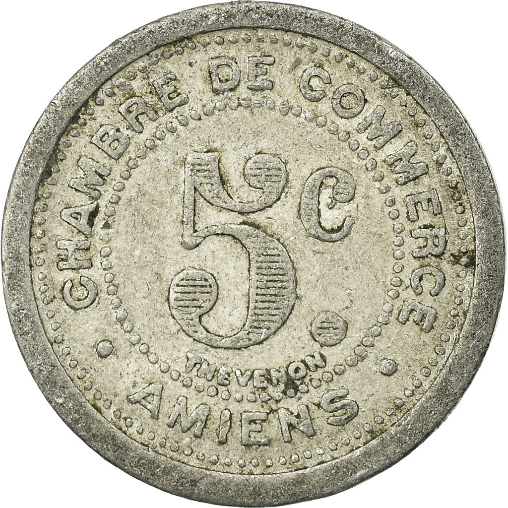 Münze, Frankreich, Chambre de Commerce, Amiens, 5 Centimes, 1922, SS