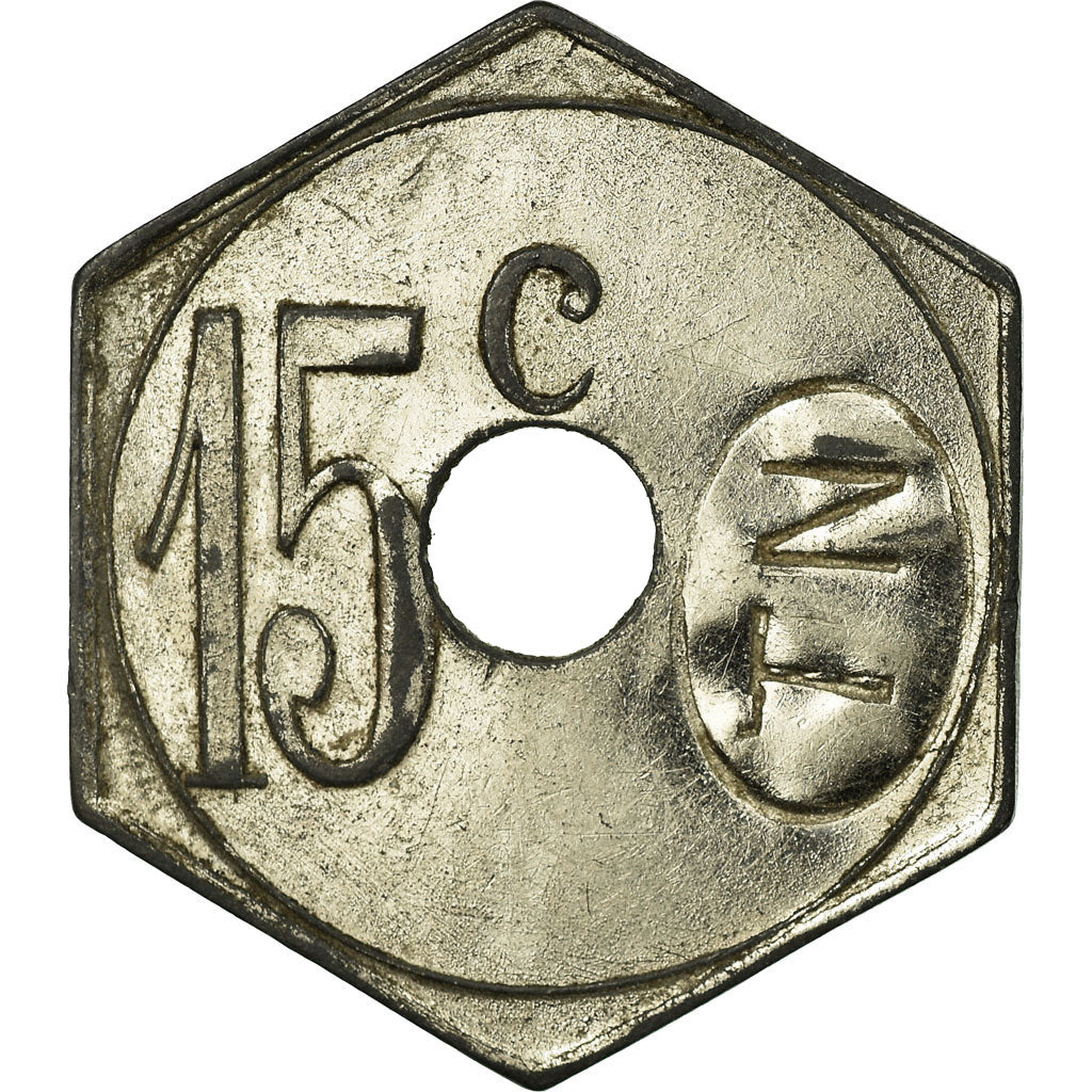Münze, Frankreich, Tramways, Nantes, 15 Centimes, SS+, Nickel plated zinc