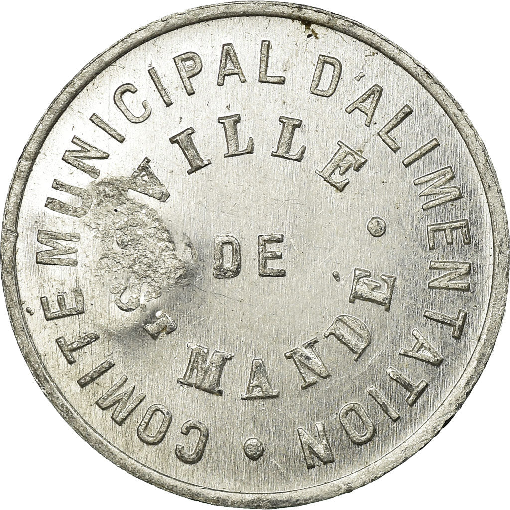 Coin, France, Comité Municipal d'Alimentation, Saint-Mandé, 5 Centimes