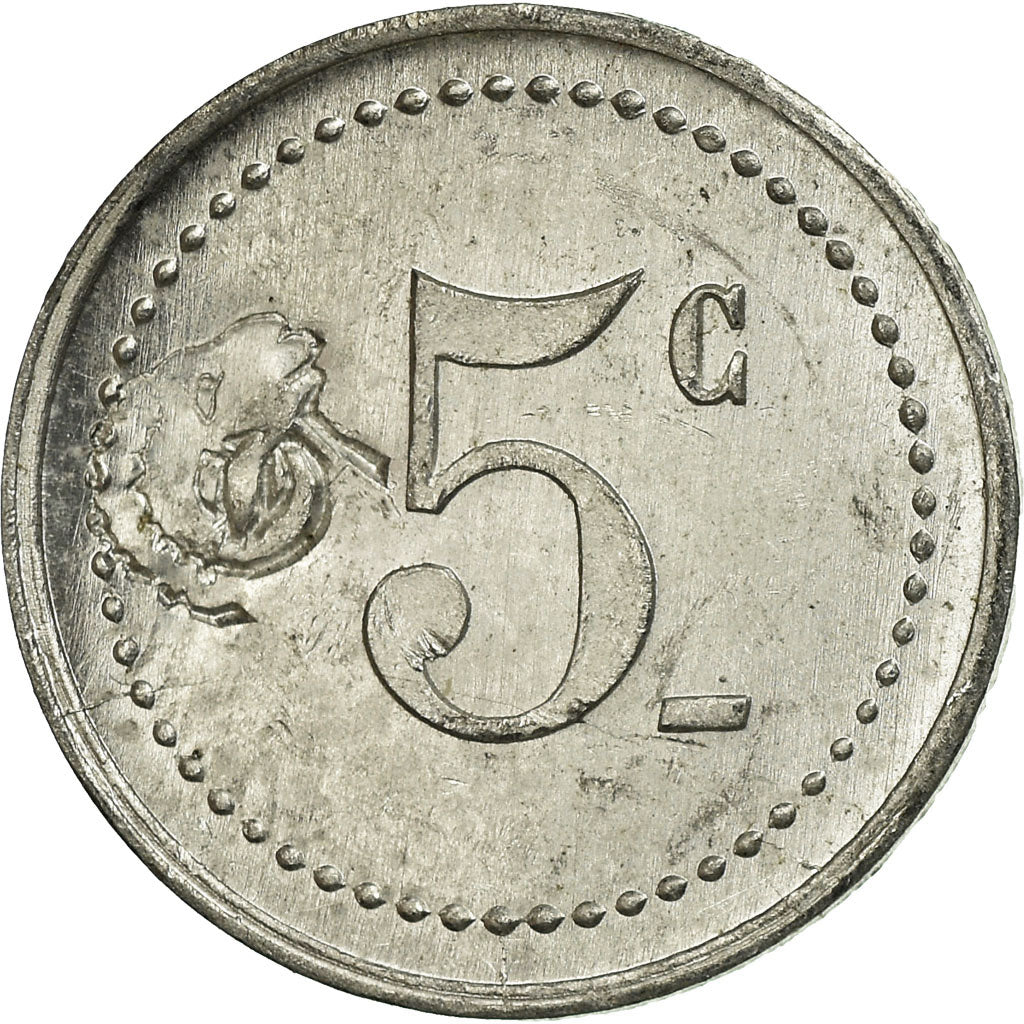 Coin, France, Comité Municipal d'Alimentation, Saint-Mandé, 5 Centimes