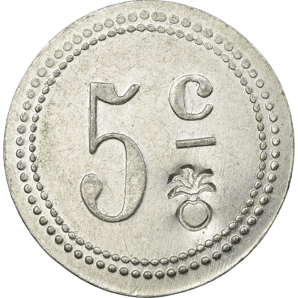 Coin, France, E. M. C. M, Saint-Hippolyte-du-Fort, 5 Centimes, AU(50-53)