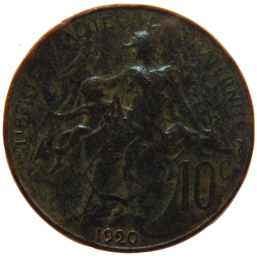 Coin, France, Dupuis, 10 Centimes, 1920, Paris, VF(30-35), Bronze, KM:843