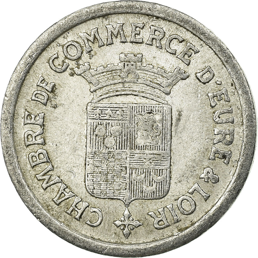 Moneda, Francia, Chambre de Commerce d'Eure-et-Loire, 5 Centimes, 1922, MBC