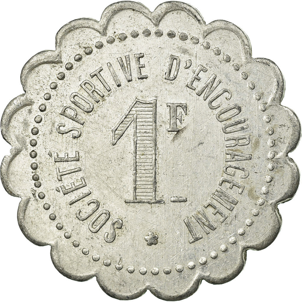 Munten, Frankrijk, Société Sportive d'Encouragement, Paris, 1 Franc, ZF+