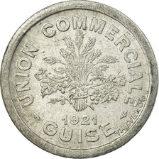 Münze, Frankreich, Union Commerciale, Guise, 10 Centimes, 1921, SS+, Aluminium