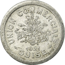 Moneta, Francia, Union Commerciale, Guise, 5 Centimes, 1921, BB, Alluminio