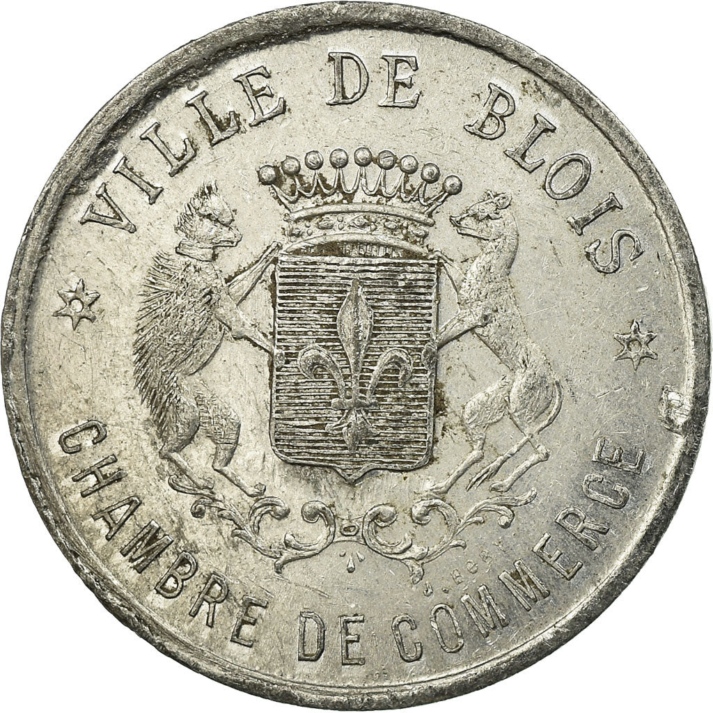 Coin, France, Chambre de Commerce, Blois, 10 Centimes, 1918, AU(50-53)