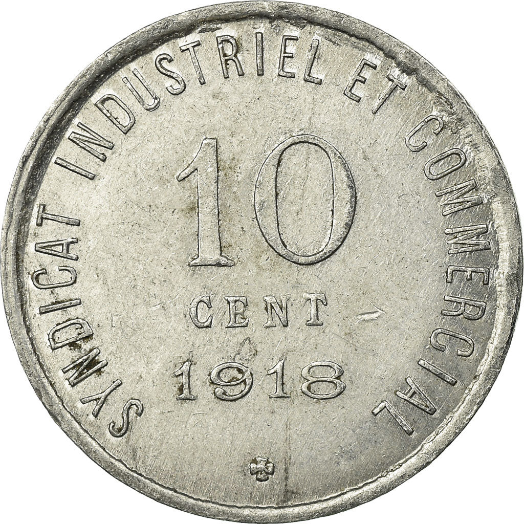Coin, France, Chambre de Commerce, Blois, 10 Centimes, 1918, AU(50-53)