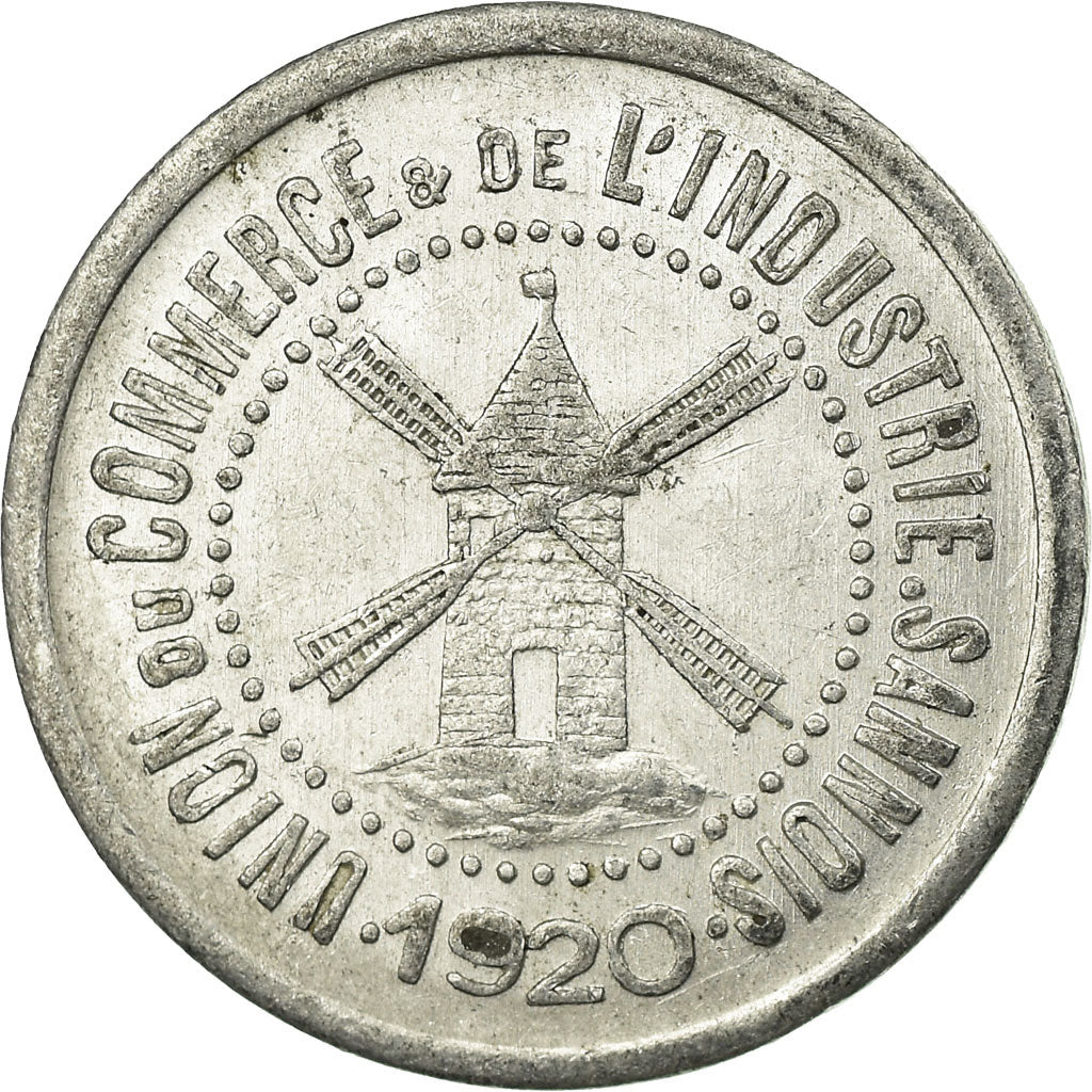 Moneta, Francia, Union du Commerce & de l'Industrie, Sannois, 10 Centimes, 1920