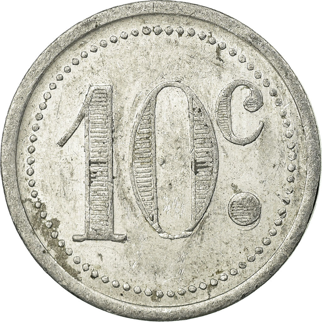 Moneta, Francia, Union du Commerce & de l'Industrie, Sannois, 10 Centimes, 1920