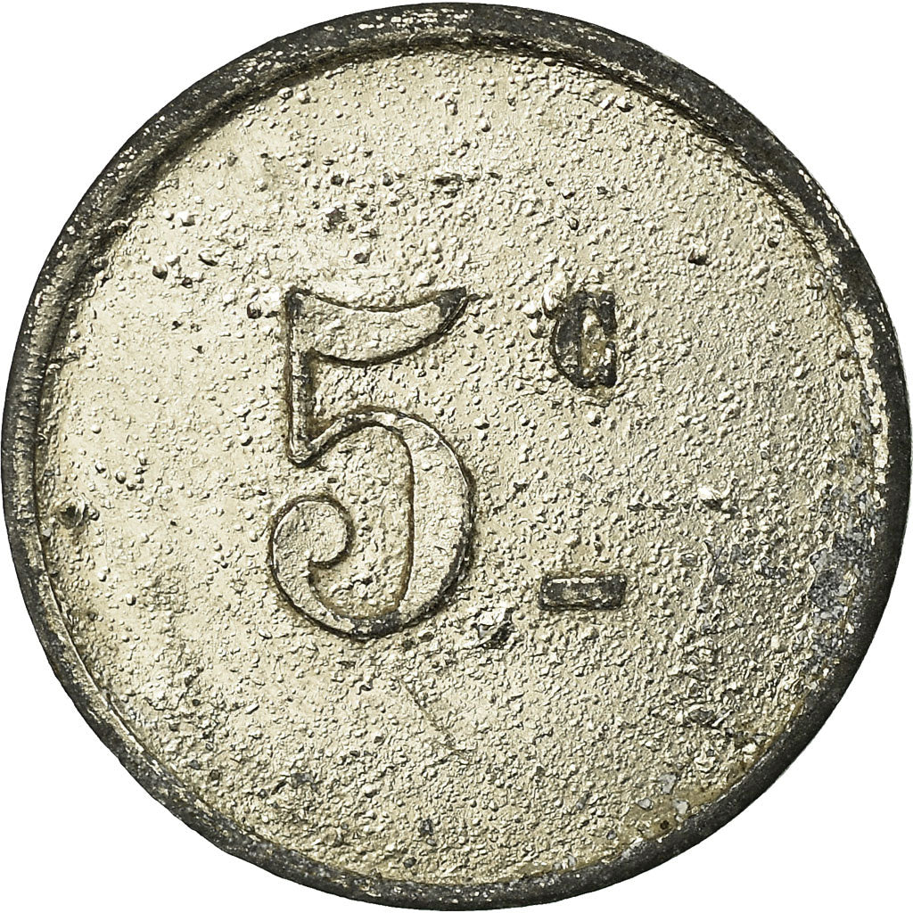 Coin, France, Approvisionnements Généraux, MICHAU, Pussay, 5 Centimes