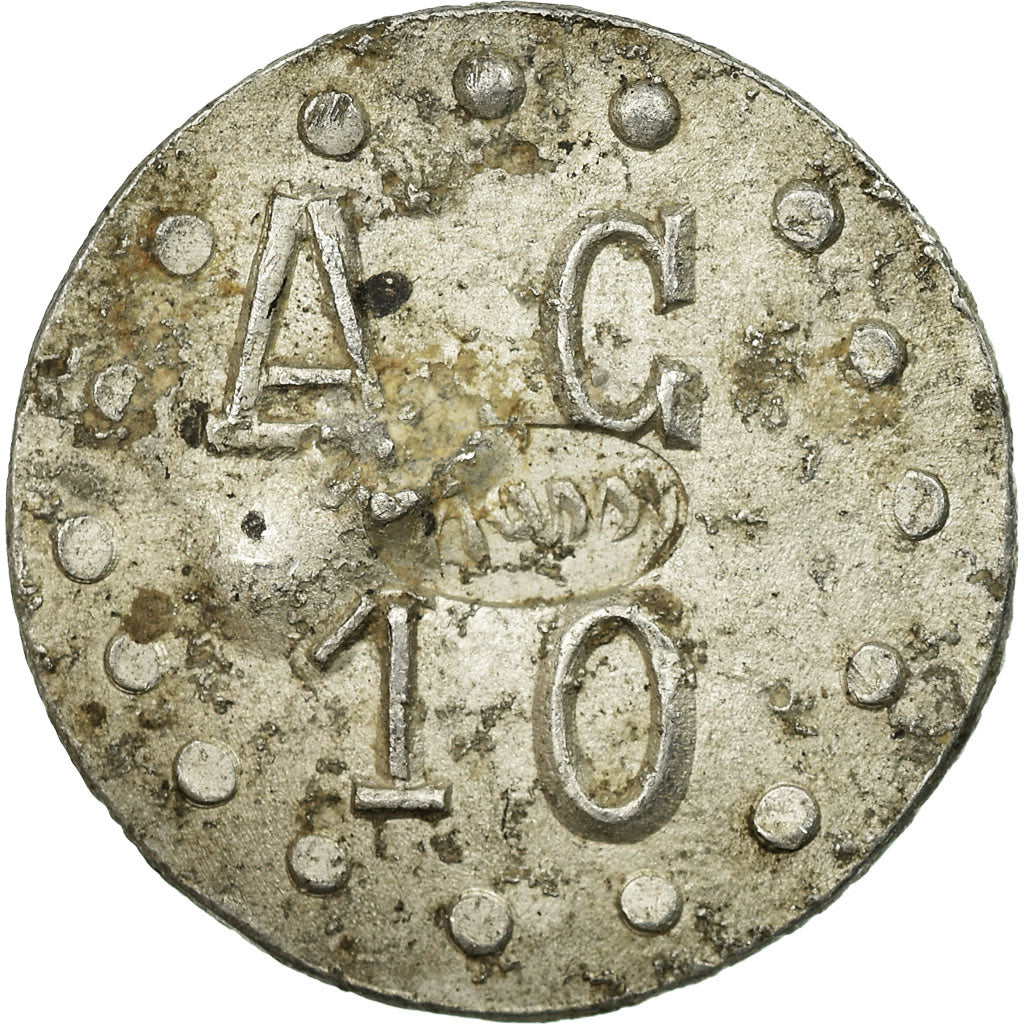 Coin, France, Coopérative A C, Chartres, 10 Centimes, EF(40-45), Aluminium