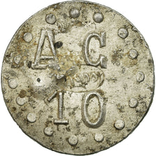 Coin, France, Coopérative A C, Chartres, 10 Centimes, EF(40-45), Aluminium