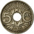 Moneta, Francia, Lindauer, 5 Centimes, 1922, Poissy, MB+, Rame-nichel, KM:875