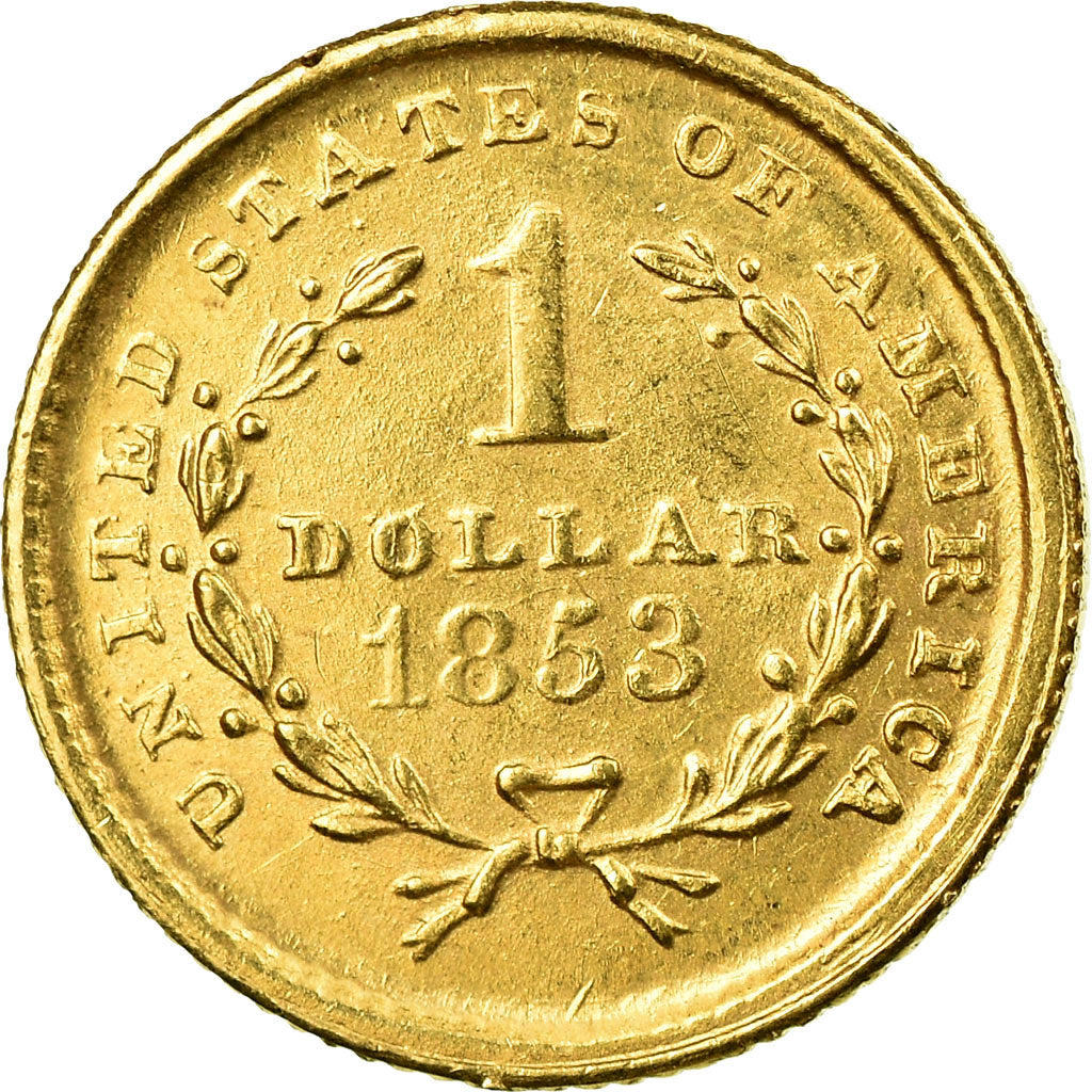 Coin, United States, Liberty Head - Type 1, Dollar, 1853, U.S. Mint