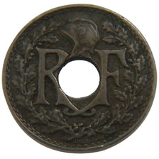 FRANCE, Lindauer, 5 Centimes, 1924, Poissy, KM #875, EF(40-45), Copper-Nickel,..