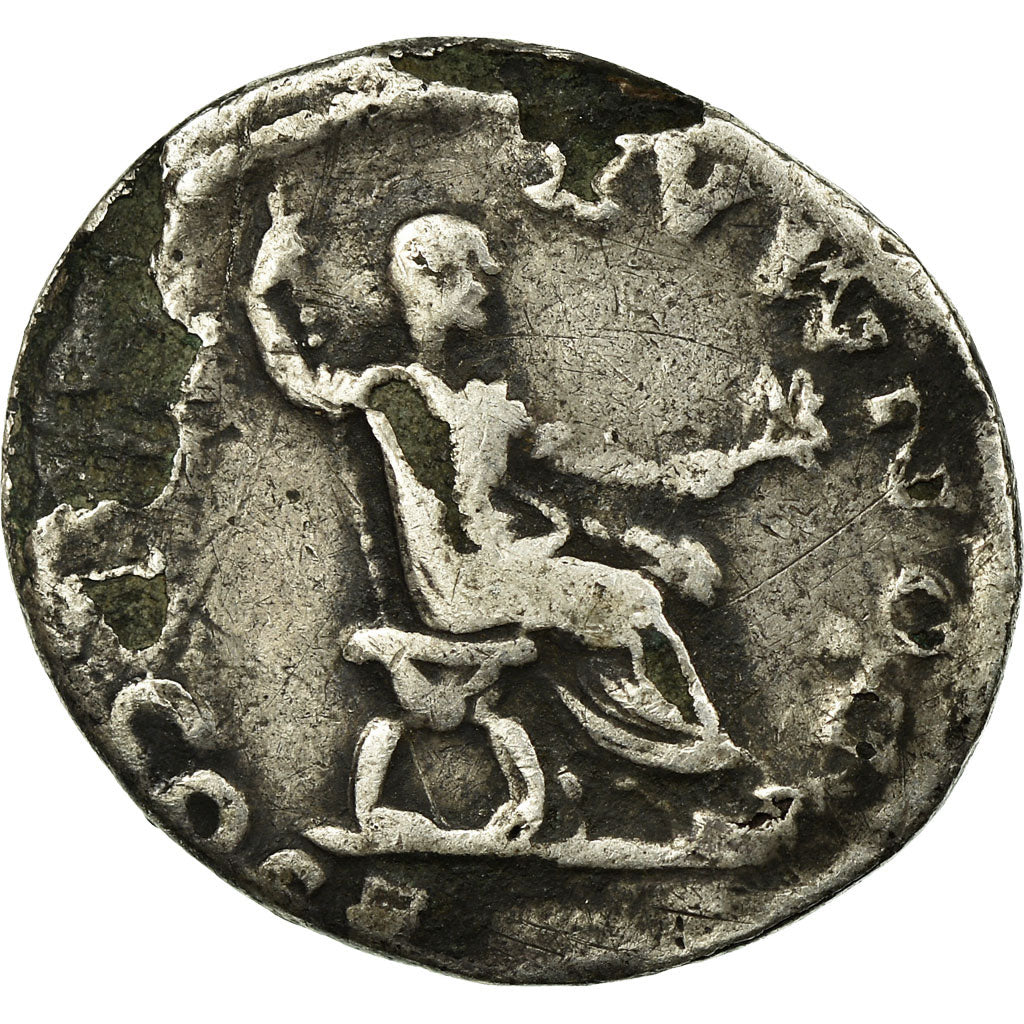 Monnaie, Vespasien, Denier, AD 74, Rome, Fourrée, TB, Argent, RIC:702