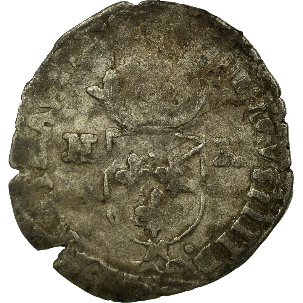 Coin, France, Henri IV, Douzain, 1593, Montpellier, VF(20-25), Billon