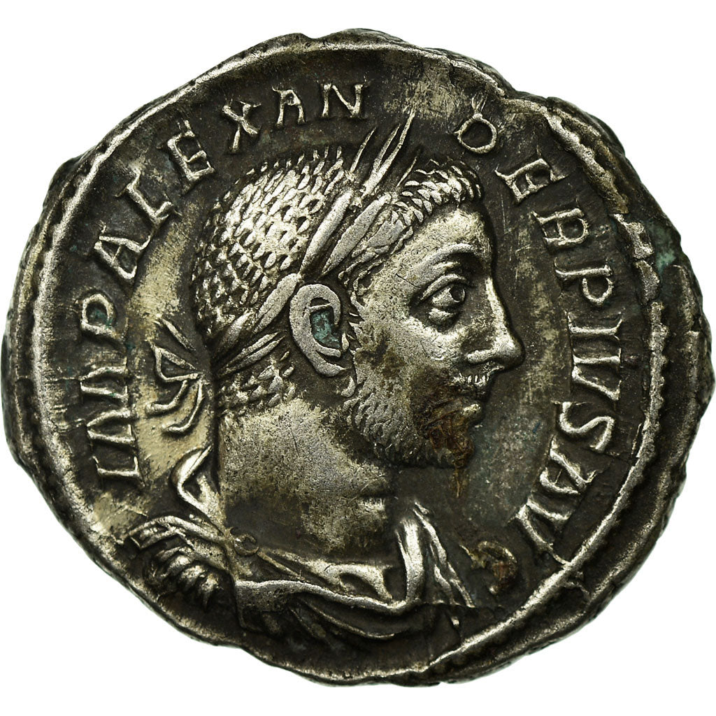 Coin, Severus Alexander, Denarius, AD 232, Rome, AU(50-53), Silver, RIC:254