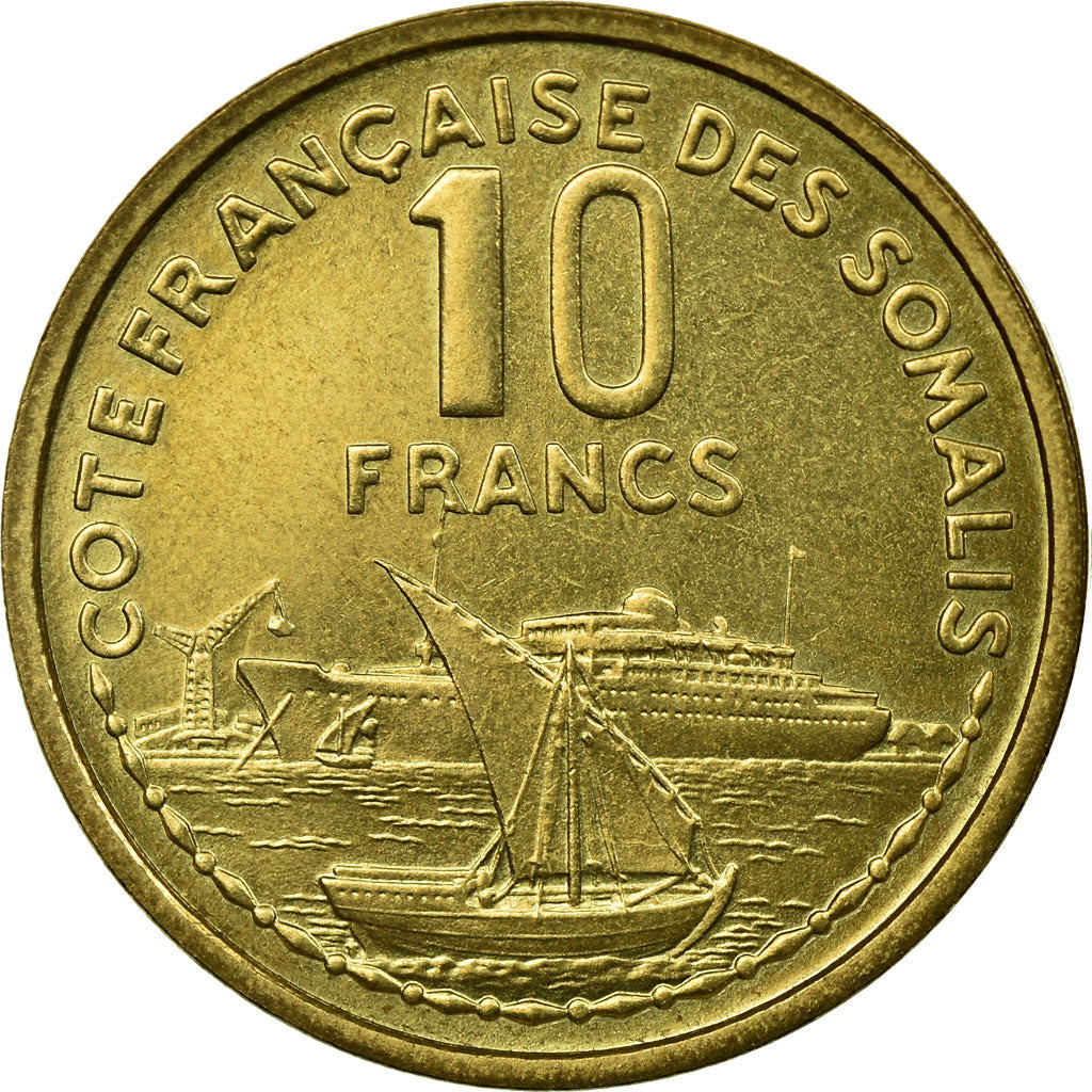 Coin, French Somaliland, 10 Francs, 1965, Paris, ESSAI, MS(65-70)