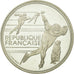 Coin, France, Speed skaters, 100 Francs, 1990, Albertville 92, MS(63), Silver