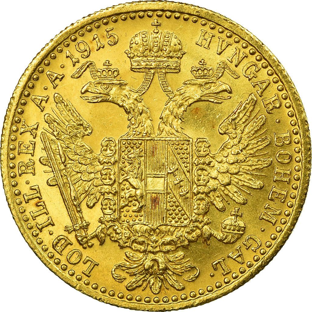 Coin, Austria, Franz Joseph I, Ducat, 1915, Official restrike, MS(63), Gold